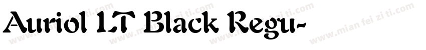 Auriol LT Black Regu字体转换